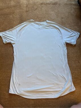 Men's White Performance Short-Sleeve Shirt